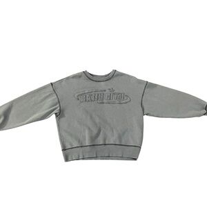 H&M Gray Graphic Sweatshirt